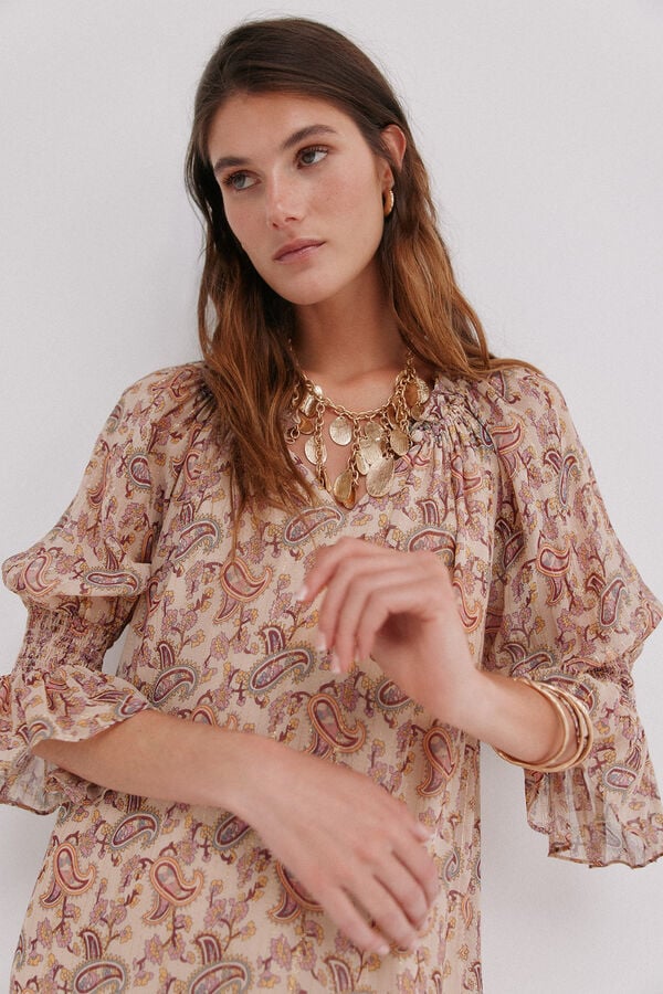 Hoss Intropia Lidia. Vestido com estampado paisley Multicolorido