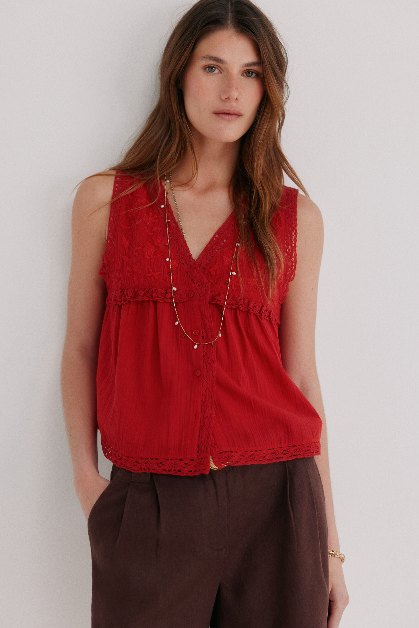 Hoss Intropia Cora. Blusa rom&aacute;ntica
