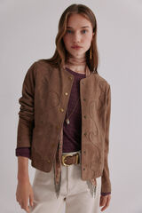 Hoss Intropia Zia. Jaqueta cravejada Verde