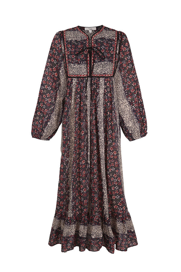 Hoss Intropia Ariane. Vestido estampado. Estampado rojo