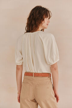 Hoss Intropia Fiona. Camiseta blusa Ecru
