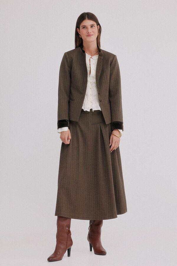 Hoss Intropia Emily. blazer entallada Marron