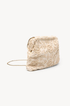Hoss Intropia Nelsa. Bolsa bordado Beige