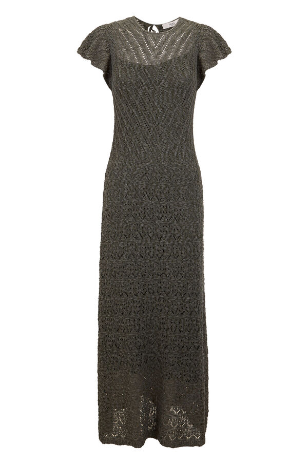 Hoss Intropia Sella. Vestido punto midi Verde oscuro