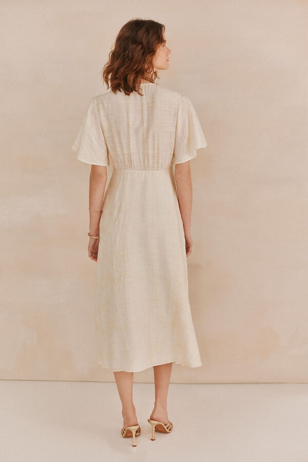 Hoss Intropia Aurora. Vestido midi Marfil