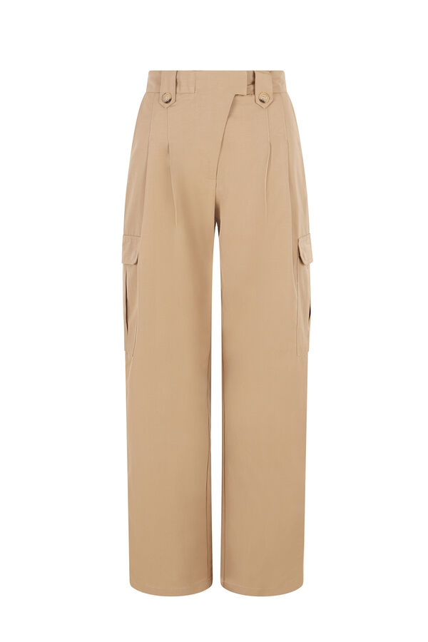 Hoss Intropia Piera. Pantalón cargo Marfil