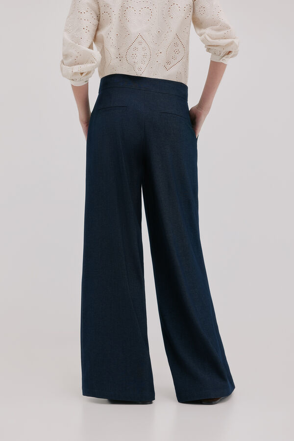 Hoss Intropia Phadrea. Pantal&oacute;n fluido Azul marino
