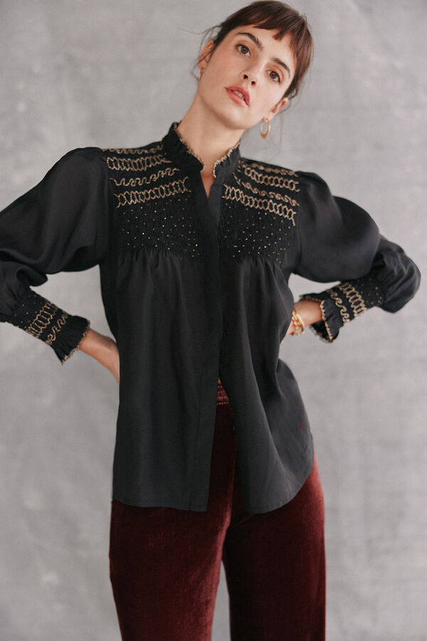 Hoss Intropia Catalina. Blusa manga comprida Preto
