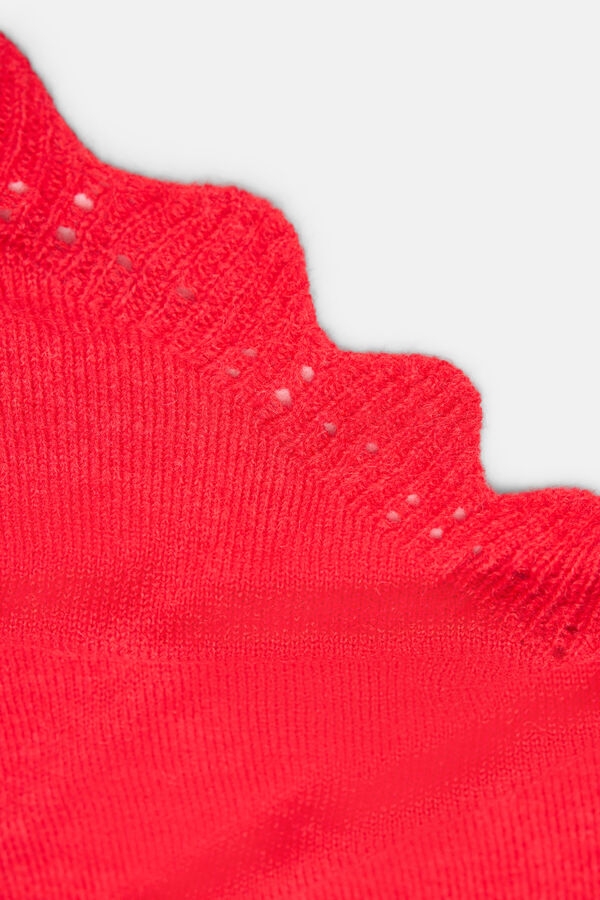 Hoss Intropia Lily. Chal de punto con ondas rojo