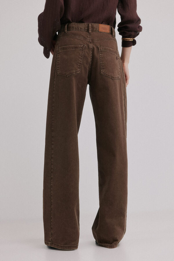 Hoss Intropia Payton. Calça de veludo cotelê Ecru