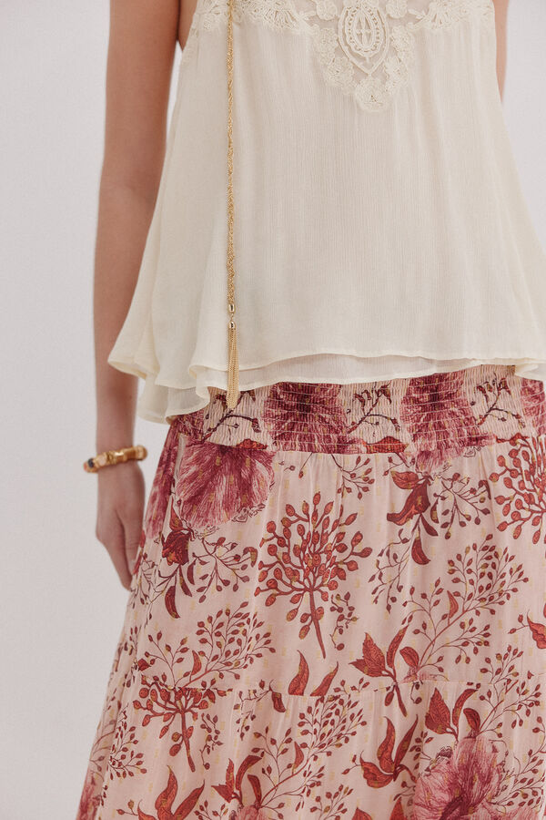 Hoss Intropia Rachel. Saia comprida estampada Multicolorido