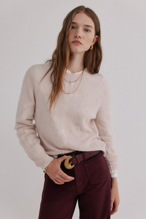 Hoss Intropia Isabella. Jersey calado Lila
