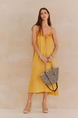 Hoss Intropia Loreto. Vestido fluido Amarillo