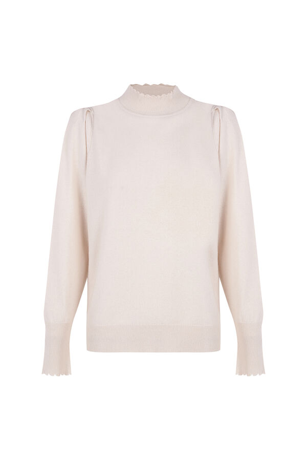 Hoss Intropia Ingrid. Jersey manga larga Beige