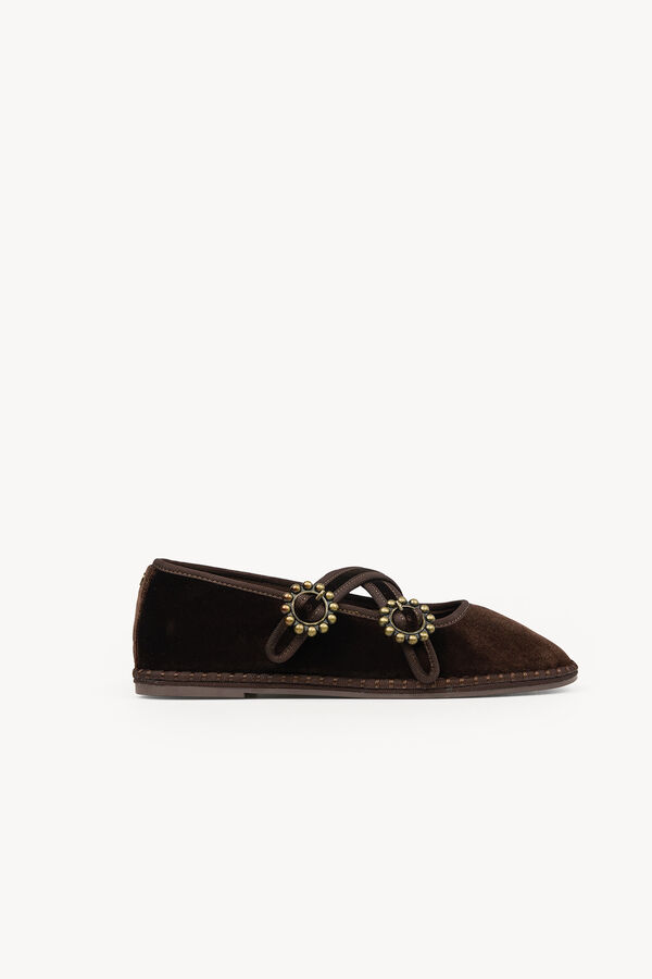Hoss Intropia Marina. Veneciana tiras cruzadas Marron