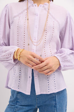 Hoss Intropia Cristina. Blusa romántica. Lila