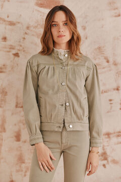 Hoss Intropia Beatriz. Jaqueta bomber franzida Verde