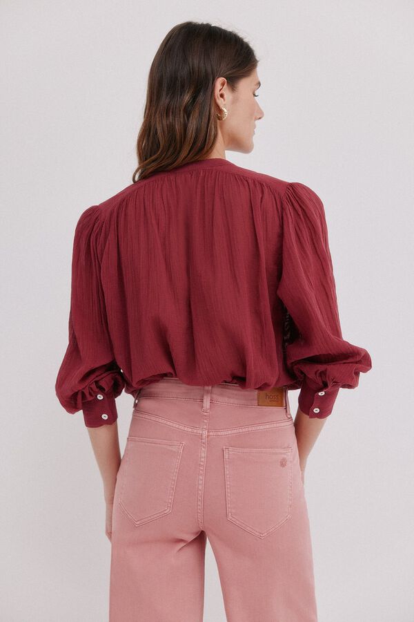 Hoss Intropia Cosima.  Blusa bordada floral Subiu