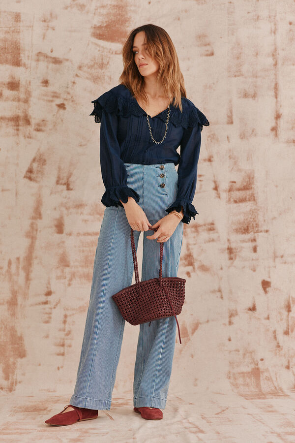 Hoss Intropia Prisca. Jeans de botões Azul