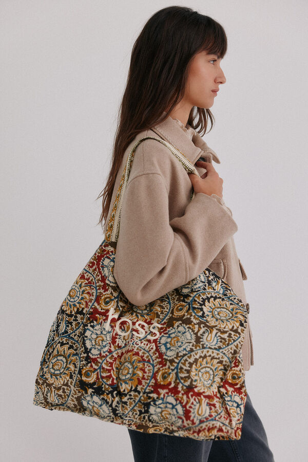 Hoss Intropia Nicole. Bolsa estampada Multicolor