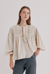 Hoss Intropia Cayetana. Blusa fluida Ecru