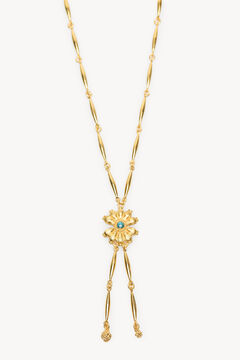 Hoss Intropia Noelia. Colar longo de flores Dourado