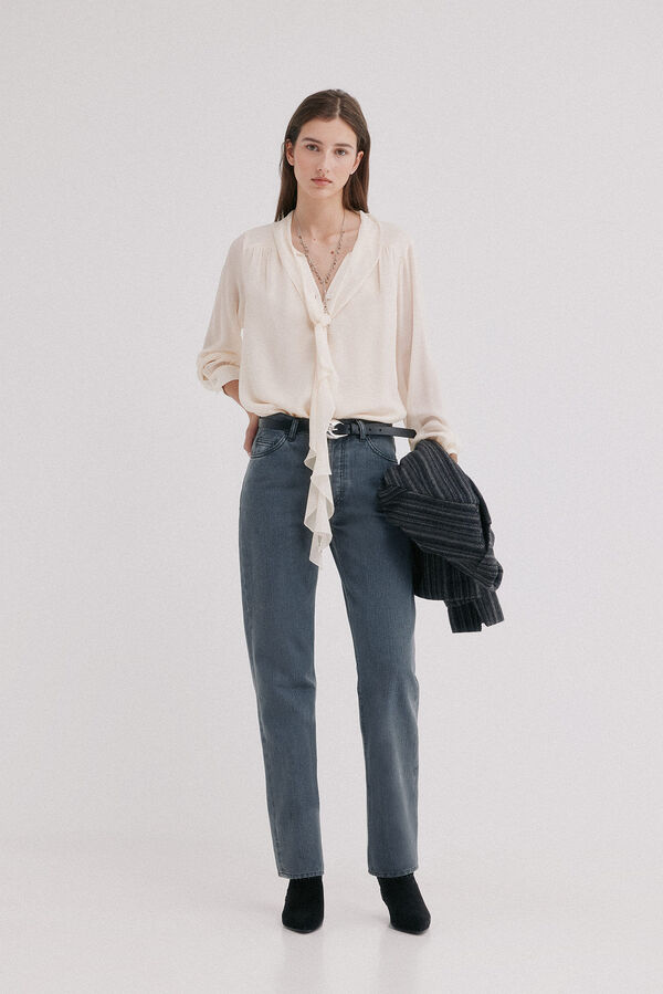Hoss Intropia Casie. Blusa fluida Marfil