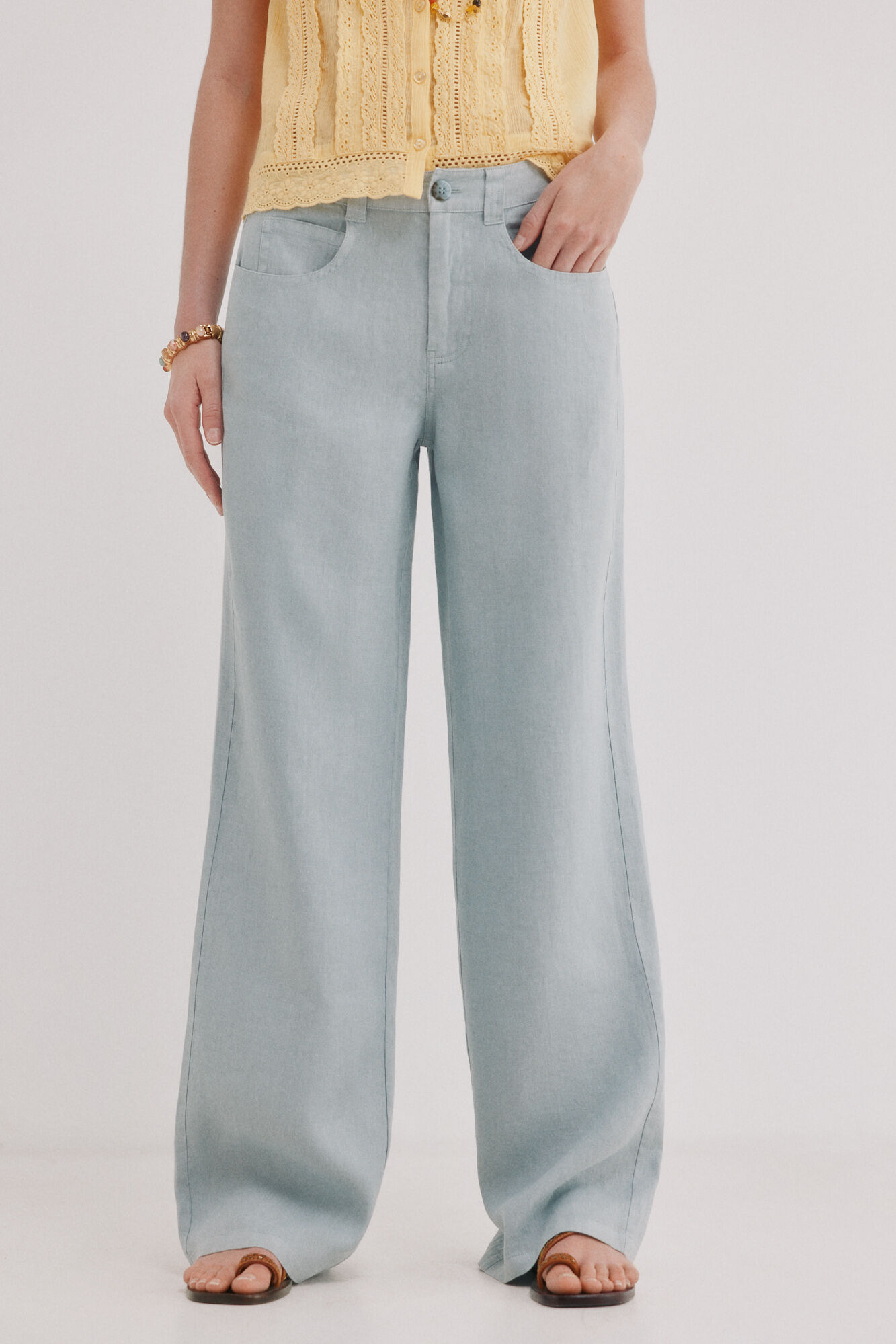 Hoss Intropia Paupa. Pantal&oacute;n de lino