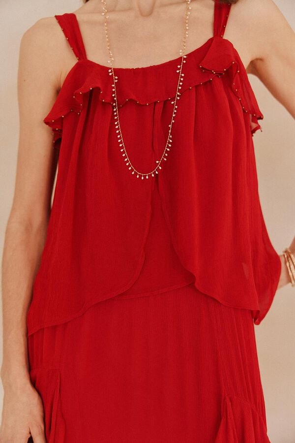 Hoss Intropia Griselda. Top largo Vermelho
