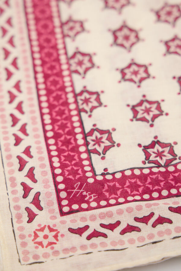 Hoss Intropia Miranda. Fular bandana estampada rojo