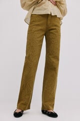 Hoss Intropia Bérénice. Vaqueros bordados Kaki