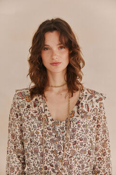 Hoss Intropia Lorena. Vestido estampado Ecru