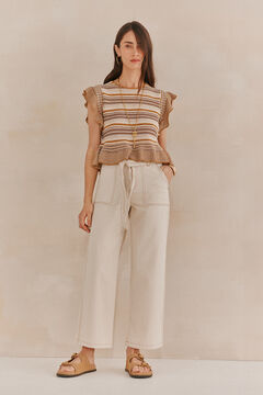 Hoss Intropia Paloma. Jeans fluído Ecru