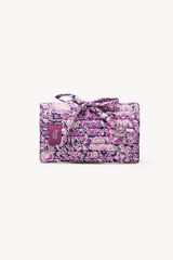Hoss Intropia Celia. Joyero de algodón estampado Morado