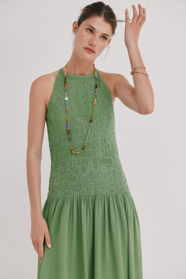 Hoss Intropia Lara. Collar piedras Dorado