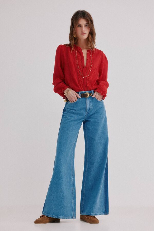 Hoss Intropia Caridad. Blusa rom&acirc;ntica Vermelho