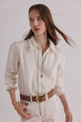 Hoss Intropia Catalina. Blusa romántica Marfil