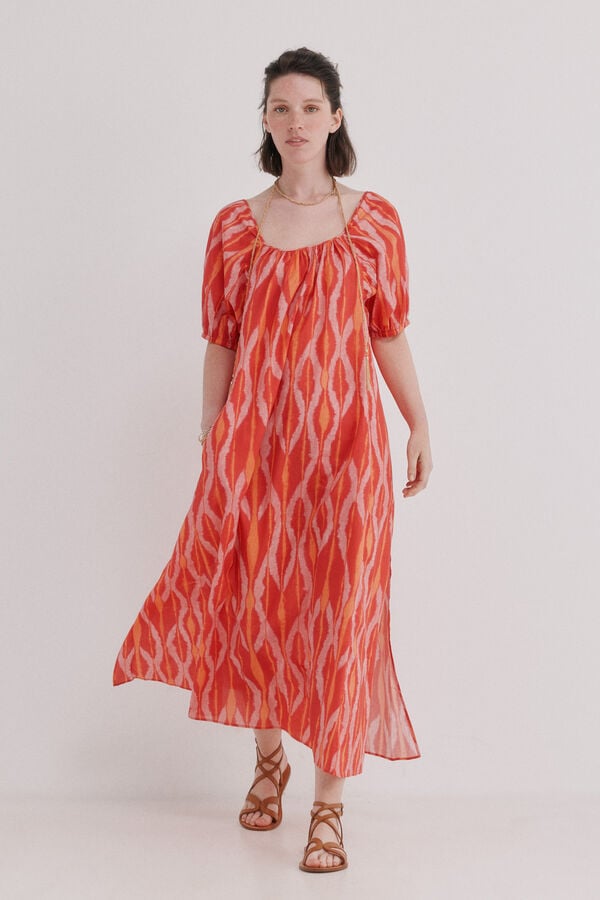 Hoss Intropia Aida. Vestido midi estampado Multicolorido