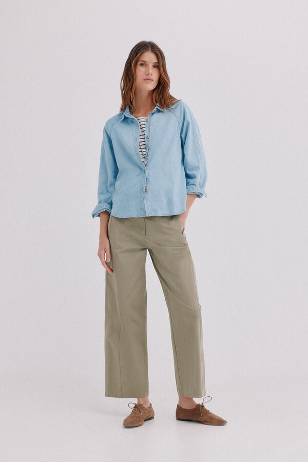 Hoss Intropia Cora. Camisa denim Azul