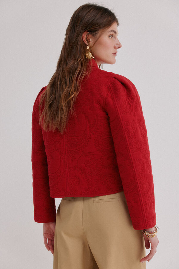 Hoss Intropia Elisa. Chaqueta acolchada corta rojo