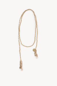 Hoss Intropia Nicole. Collar largo cadena trenzada Dorado
