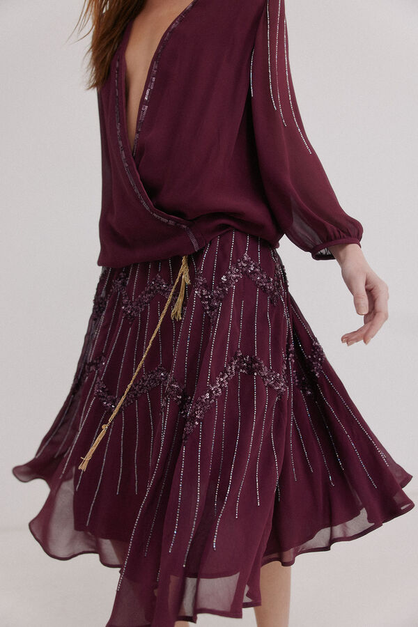 Hoss Intropia Almudena. Vestido bordado Subiu