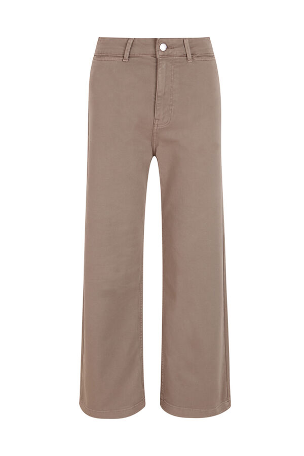 Hoss Intropia Briana. Jeans wide leg Beige
