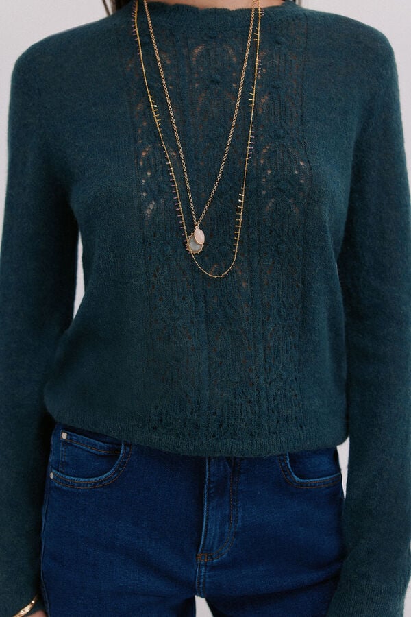 Hoss Intropia Isabella. Jersey calado Gris
