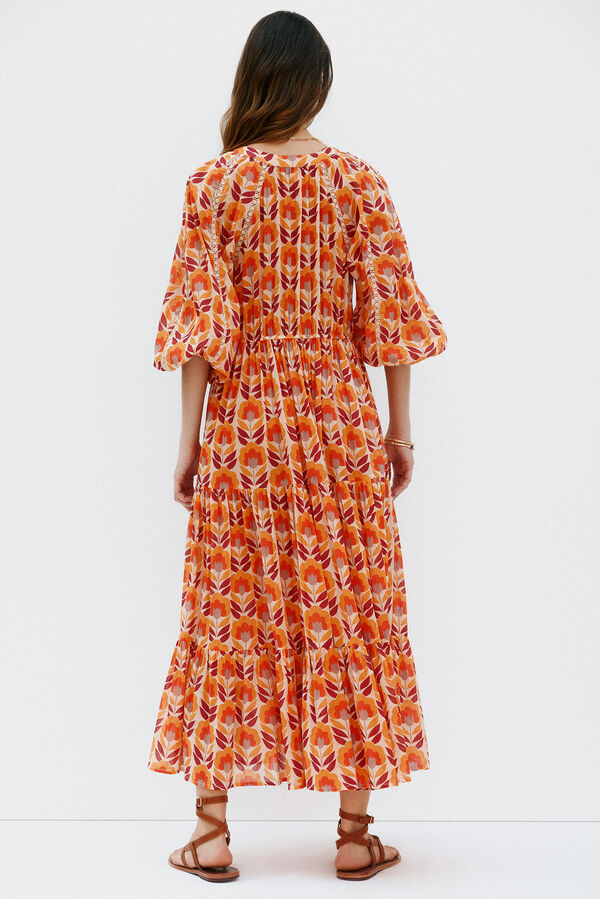 Hoss Intropia Alicia. Vestido midi Laranja