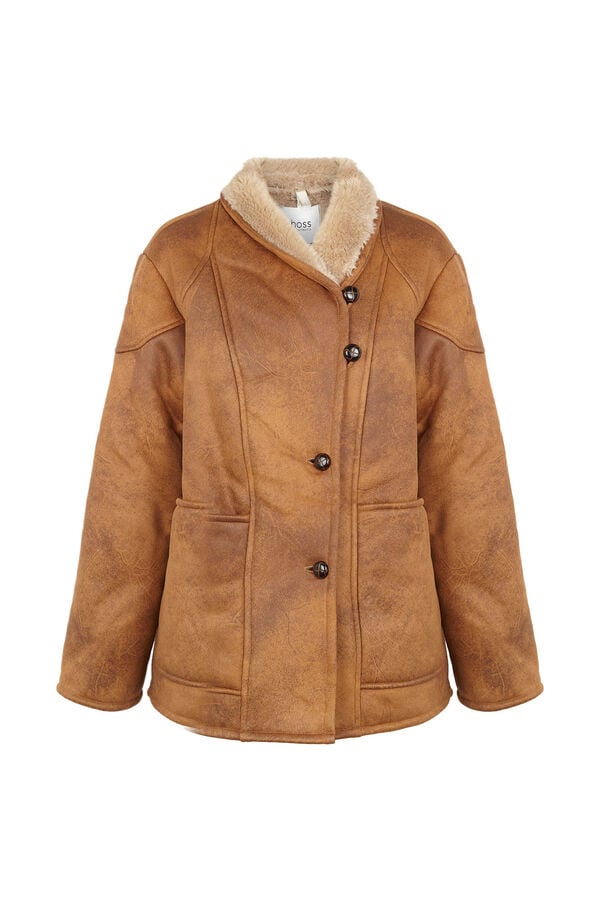 Hoss Intropia Daphne. Abrigo doble faz Gris