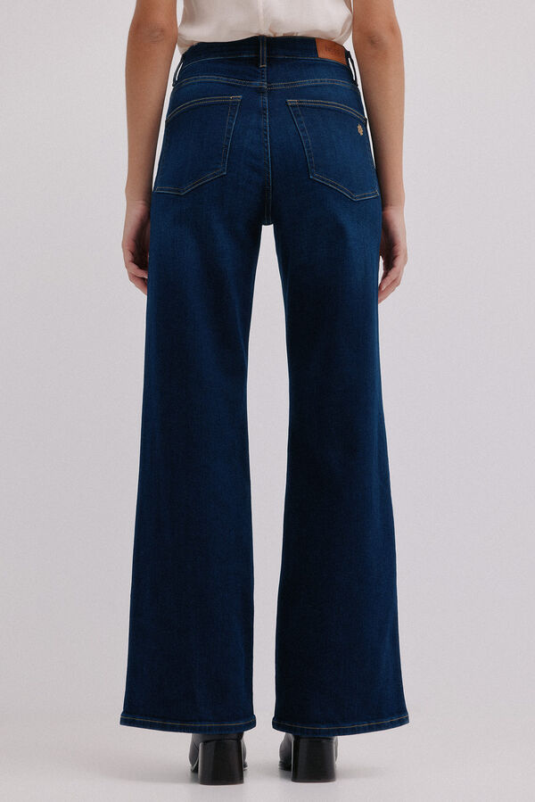 Hoss Intropia Benedetta. Calça jeans reta Azul