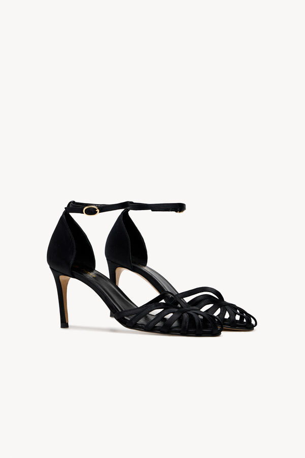 Hoss Intropia Lana. Sandalias de raso Dorado