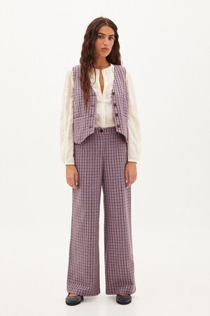 Miriam. Pantalón amplio de cuadros