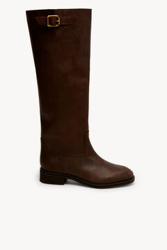 Hoss Intropia Martina. Botas altas de pele Castanho
